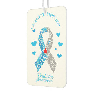 I Wear Blue For Someone I Love Diabetes Awareness Air Freshener