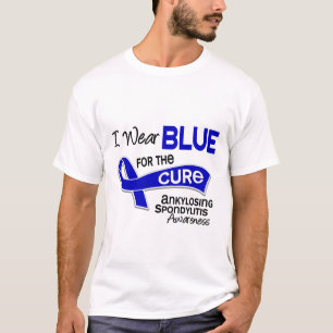 I Wear Blue For The Cure 42 Ankylosing Spondylitis T-Shirt