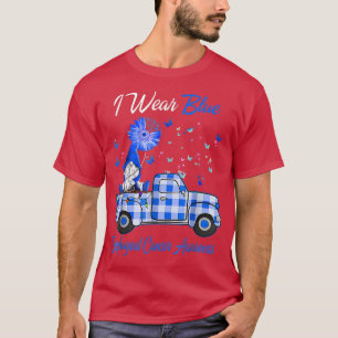 I Wear Blue Gnome Truck Esophageal Cancer Awarenes T-Shirt