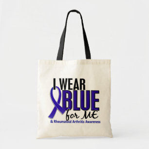I Wear Blue Me Rheumatoid Arthritis RA Tote Bag
