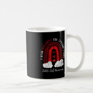 I Wear Burgundy For Someone I Love Sickle Cell Awa Coffee Mug