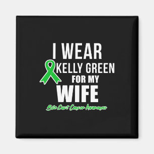 I Wear For Wife Bile Duct Cancer Awareness  Magnet