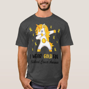 I Wear Gold For Childhood Cancer Awareness Golden T-Shirt