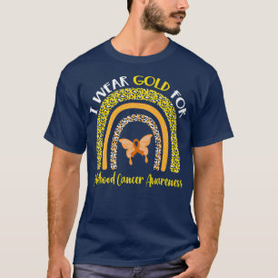 I Wear Gold for Childhood Cancer Awareness Warrior T-Shirt