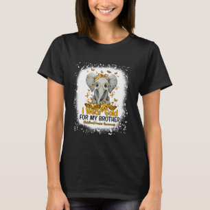 I Wear Gold For My Brother Childhood Cancer Awaren T-Shirt