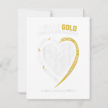 I Wear Gold For My Granddaughter Childhood Invitation<br><div class="desc">Ideal gift on Back to School,  Graduation,  Birthday,  Travel,  Reunion,  Christmas,  or any Special Occasion</div>