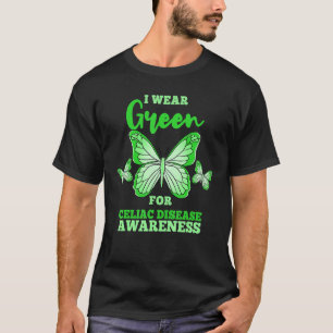 I Wear Green For Celiac Disease Awareness Gluten F T-Shirt
