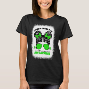 I Wear Green For Cerebral Palsy For Kids Girls Cp T-Shirt