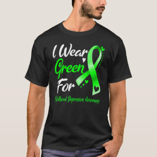 I Wear Green For Childhood Depression Awareness Ri T-Shirt