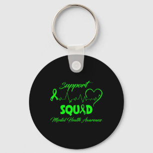I Wear Green For Mental Health Awareness _5 Keychain