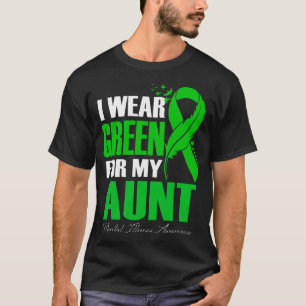 I Wear Green For My Aunt Mental Illness Awareness T-Shirt
