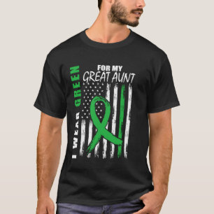 I Wear Green For My Great Aunt Cerebral Palsy Awar T-Shirt