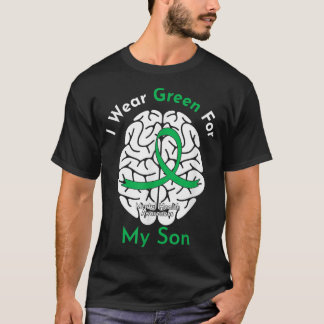 I Wear Green For My Son Mental Health Awareness 23 T-Shirt