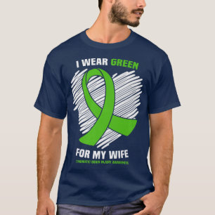 I Wear Green For My Wife Traumatic Brain Injury Aw T-Shirt