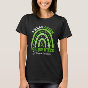 I Wear Green For Niece Lymphoma Awareness Matching T-Shirt