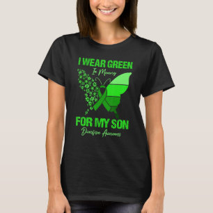 I Wear Green In Memory For My Son Dwarfism Awarene T-Shirt