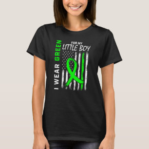 I Wear Green Little Boy Son Kidney Disease Awarene T-Shirt