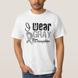 I Wear Grey Awareness Ribbon For My Daughter T-Shirt