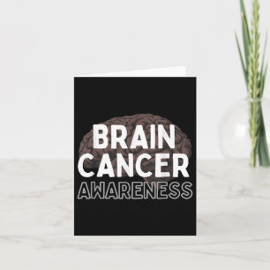 I Wear Grey For Brain Tumour Awareness Grey S Ribb Card