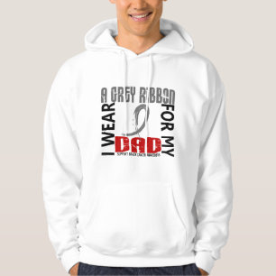 I Wear Grey For My Dad 46 Brain Cancer Hoodie