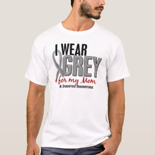 I Wear Grey For My Mom 10 Diabetes T-Shirt