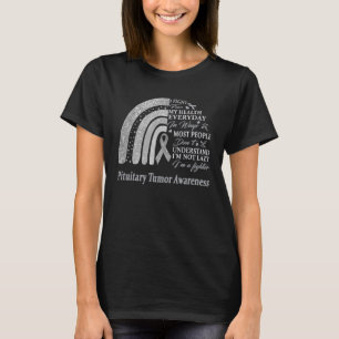 I Wear Grey For Pituitary Tumour Awareness Warrior T-Shirt