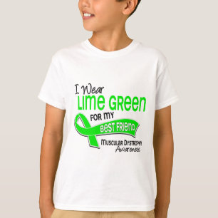 I Wear Lime 42 Best Friend Muscular Dystrophy T-Shirt