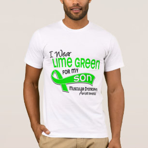 I Wear Lime Green 42 Son Muscular Dystrophy T-Shirt