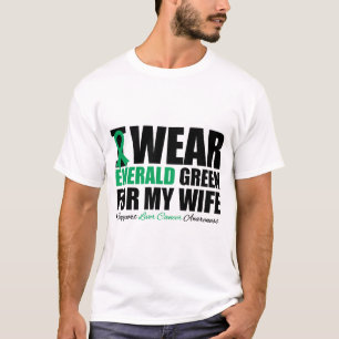 I Wear Liver Cancer Ribbon For My Wife T-Shirt