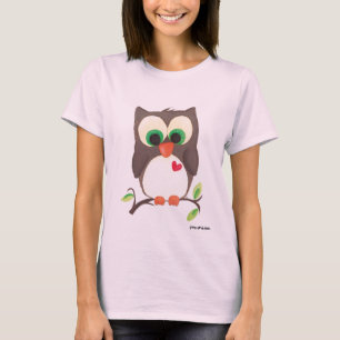 I wear my heart on my owl tee... T-Shirt