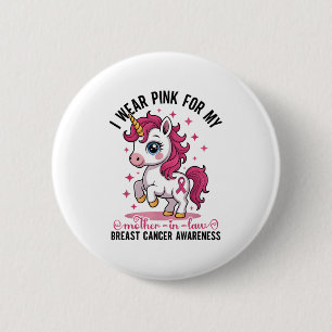 I Wear Nk For My Mother-in-law Breast Cancer Aware 2 Inch Round Button