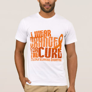 I Wear Orange For Cure 6.4 MS Multiple Sclerosis T-Shirt