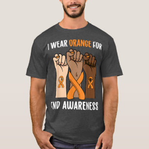 I Wear Orange For FND Awareness  T-Shirt