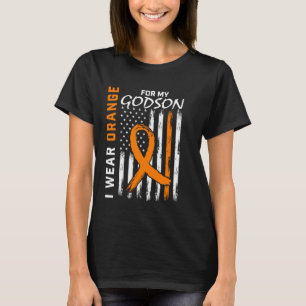 I Wear Orange For Godson Multiple Sclerosis Awaren T-Shirt