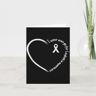 I Wear Orange For Leukaemia Awareness Shirts Card