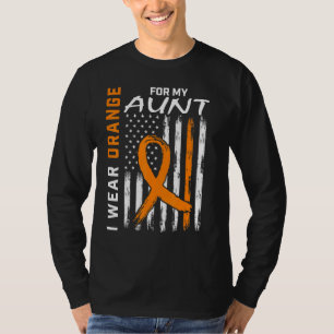 I Wear Orange For My Aunt Multiple Sclerosis Aware T-Shirt