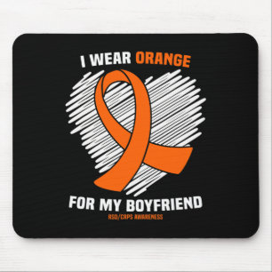 I Wear Orange For My Boyfriend Rsdcrps Awareness Mouse Pad