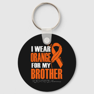 I Wear Orange For My Brother Rsd Crps Awareness Fe Keychain
