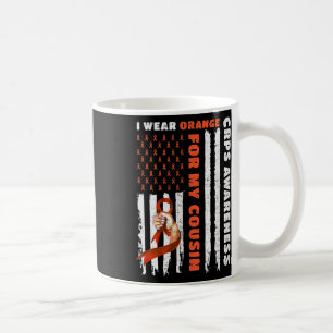 I Wear Orange For My Cousin Crps Awareness Orange Coffee Mug