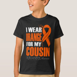 I Wear Orange For My Cousin Rsd Crps Awareness Fea T-Shirt