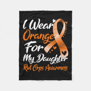 I Wear Orange For My Daughter Rsd Crps Awareness 1 Fleece Blanket