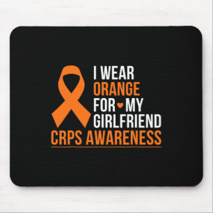 I Wear Orange For My Girlfriend Rsd Crps Awareness Mouse Pad