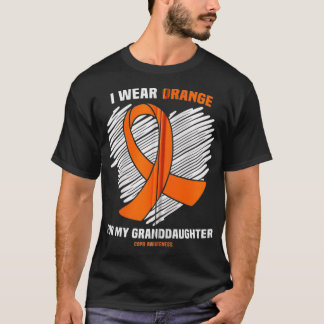 I Wear Orange For My Granddaughter COPD Awareness T-Shirt