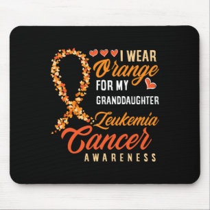 I Wear Orange For My Granddaughter Leukaemia Cance Mouse Pad