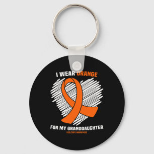 I Wear Orange For My Granddaughter Rsdcrps Awarene Keychain
