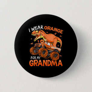 I Wear Orange For My Grandma Multiple Sclerosis Aw 2 Inch Round Button