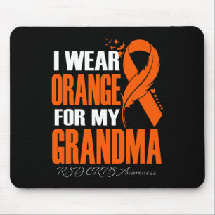 I Wear Orange For My Grandma RSD CRPS Awareness Fe Mouse Pad