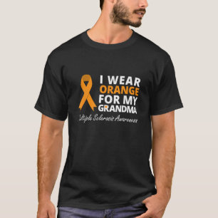 i wear orange for my grandma t shirt ms awareness