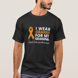 i wear orange for my grandma t shirt ms awareness 