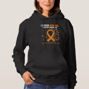 I Wear Orange For My Grandpa Multiple Sclerosis Aw Hoodie